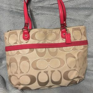 Authentic Coach shoulder purse with dust bag
